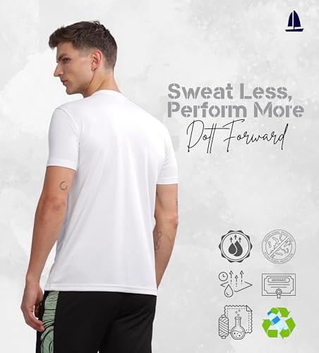 Image of Men's Regular Fit Quick-Dry Active T-Shirt for Gym & Sports - Stylish, Comfortable, and Perfect for Workouts & Everyday Wear
