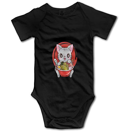 Kawaii Anim-E Cat Gif--Ts Baby Girls' Romper Jumpsuit 100% Organic Cotton One-Piece Coverall 6 Months