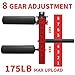Conbut Leg Extension and Curl Machine Combo Leg Extension Attachment Adjustable Red Home Gym Equipment for Strength Training Compact Leg Workout Machine for Thighs, Quads & Hamstrings