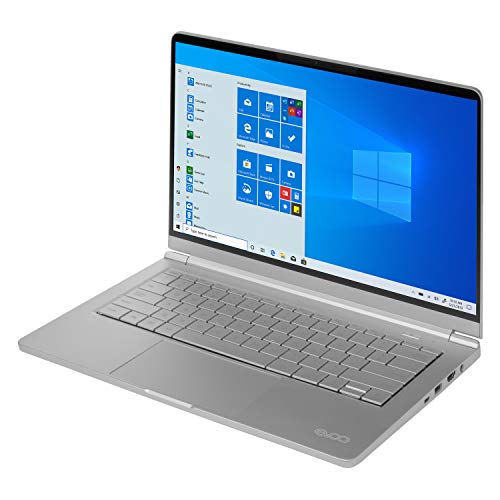 Evoo 14.1” Ultra Slim Notebook - Elite Series, FHD Display, AMD Ryzen 5 3500U Processor with Radeon Vega 8 Graphics, 8GB RAM, 256GB SSD, HD Webcam, Windows 10 Home, Silver, EVC141-12SL