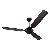Hindware Snowcrest Jubilo Metallic 1200mm Designer 3 Blade Ceiling Fan with Premium Metallic Finish, Dust Resistant Aerodynamic Blades For Even Air Distribution (Mocha Brown)