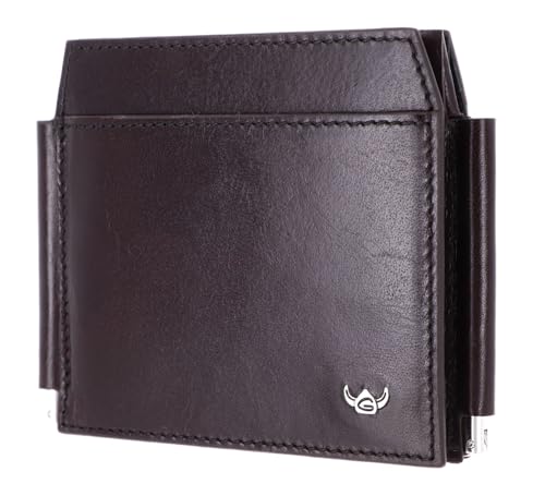 Pince à billets Golden Head Colorado en cuir bordeaux de luxe