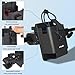 HYS Stand Two Way Radio Holder, Low-Profile Walkie Talkie Clamp Pole Mount, Case Fits Snugly Radios up to 1.89