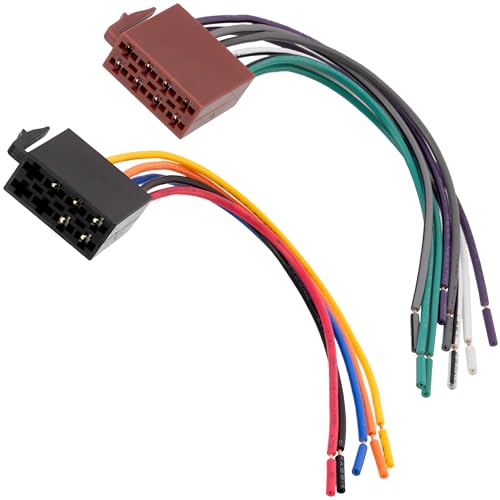 Connecteur ISO 16PIN Universel à Sertir – Alimentation + Haut-parleurs Pour Autoradio Et Faisceau Auto