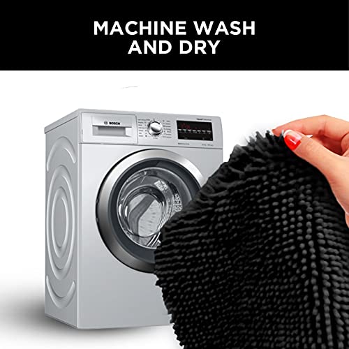 Enkosi LIGHTGRAY-20X30 Chenille Bathroom Rug Soft Absorbent Durable & Non Slip Shaggy Bath Mat Machine Washable Rectangle Bath Rug 20X30 thumb #5