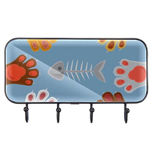 Gatti che giocano forbici di carta roccia modello ganci adesivi personalizzati ganci asciugamani ganci da parete per cucina bagno