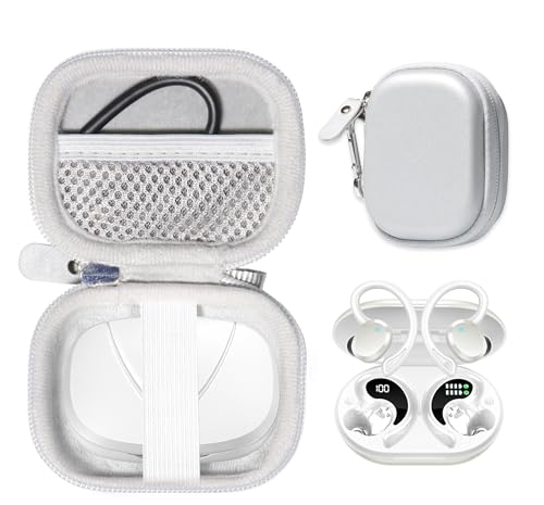 Écouteurs sans fil Bluetooth 5.4 Ltinist BX27 étanche IP7 Blanc fumé avec micro intégré
