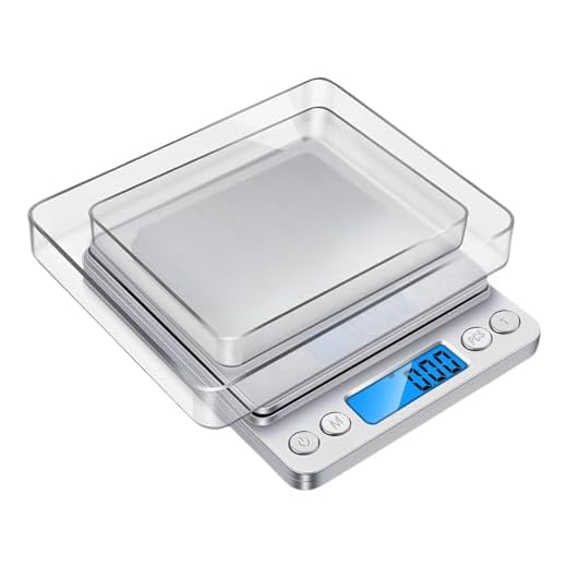 Balança Digital de Precisão 0,1g até 2kg Com Visor Luminoso, Sensores de Alta Precisão e Pesagem em Diferentes Unidades de Medidas Com 2 Bandejas e Pilhas