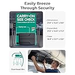 BAGSMART Carry On Luggage 22x14x9 Airline Approved, Lightweight luggage with Spinner Wheels, 20 Inch Expandable Hardside Carry On Suitcase with TSA Lock Rolling Travel suitcase Carry-On, Black - Image 5