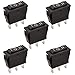 Heschen Wippschalter, ON-OFF-ON, SPDT, 3 Terminals, 15 A, 250 VAC, Schwarz, 5 Stück Baby,Schwarz günstig Kaufen-Heschen Wippschalter, ON-OFF-ON, SPDT, 3 Terminals, 15 A, 250 VAC, Schwarz, 5 Stück