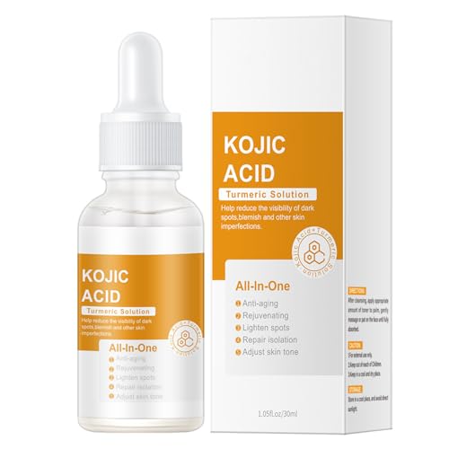 Suero Iluminador para Manchas Oscuras,Suero Facial de Ácido Kójico,Sérum Facial Iluminador y Anti Manchas,Blanqueamiento,Ultrahidratante Hidratante 30ML