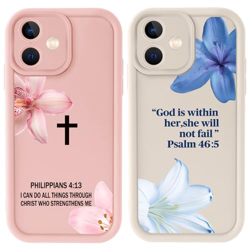 Coque iPhone 17 chrétienne cadeau idéal lot de 2 protections verset Bible