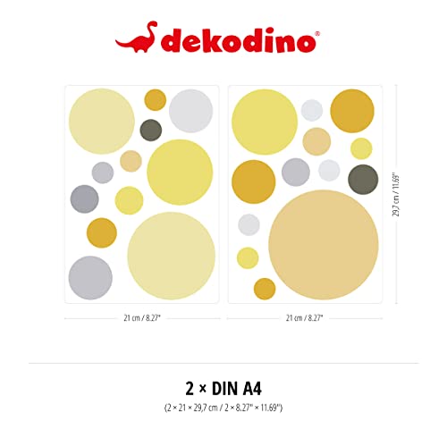 Dekodino® Adesivo murale pastello circoli in