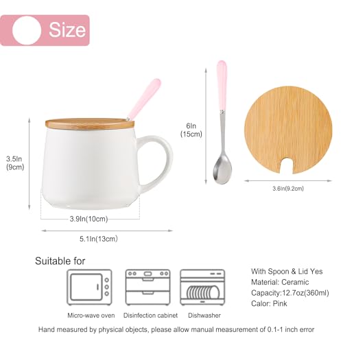 BigNoseDeer Geschenke Für Frauen Süß 3D Einhorn Tasse Kawaii Lustige Tassen Deckel Personalisiert Geschenke für Mädchen Kaffeebecher Geschenk Freundin Teetasse Kinder Geburtstagsgeschenk Weihnachten