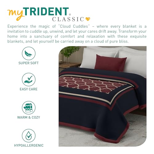 Image of MYTRIDENT Blanket for Winter Double Size, Classic Cloud Cuddle Collection, 4 Kg Blanket Double - Aster