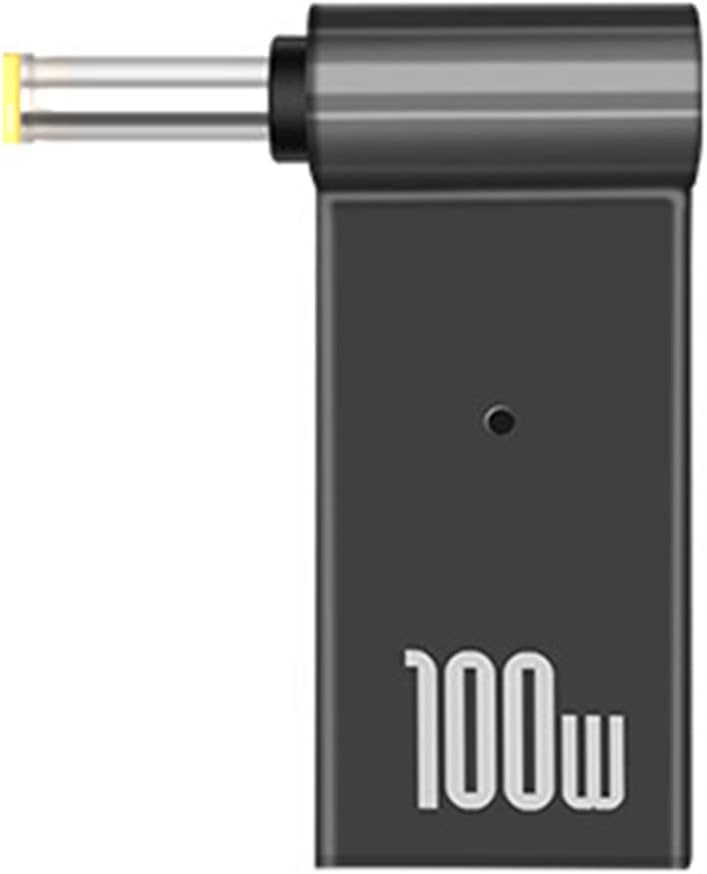 Image of Tobo USB C to DC Adapter, USB C Female to Male DC 5.5 x 1.7mm Barrel Jack Plug Converter, 100W 5A PD Portable Power Charger Connector for HP Laptop TD-1260CC