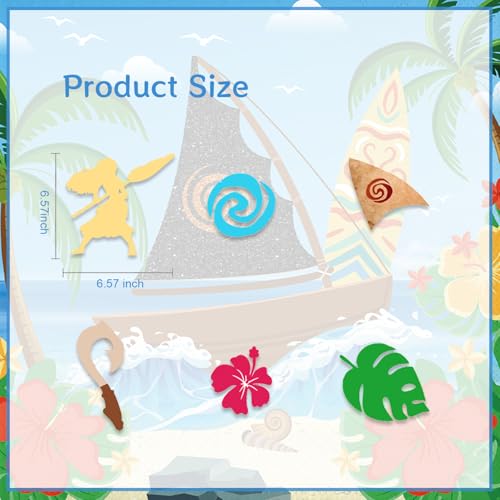 Image of 12pcs Summer Beach Ocean Girl Hanging Swirl Party Decoration,Hawaiian Party Decoration,Summer Beach Ocean Girl Party Swirls,Suitable for Tropical Turtle Leaves Party Decoration Supplies