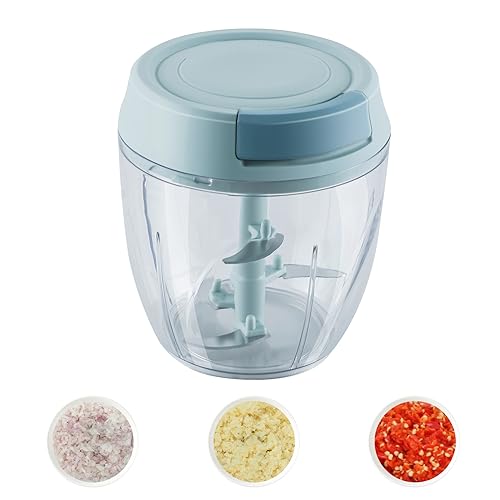 SAYIHEXIHE Small Manual Food Processor Protable Meat Salad Fruit Chopper Onion Cutter Garlic Mincer...