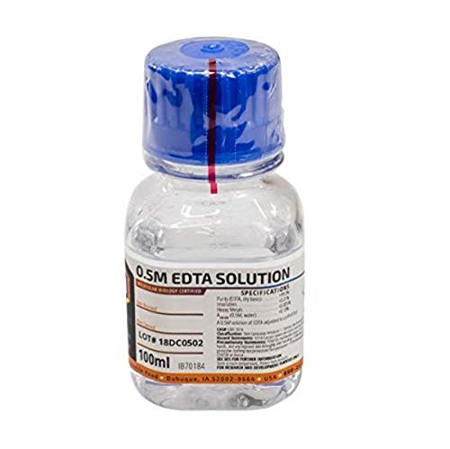 IBI Scientific IB70184 0.5M EDTA Solution, 8.0 pH, 100mL