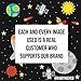 Baby Sensory, Security & Teething Closed Ribbon Tag Lovey Blanket with Minky Dot Fabric: 14X18 (Outer Space)