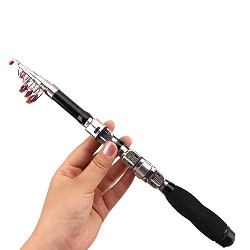 Leezo Canna da Pesca telescopica Super Corta