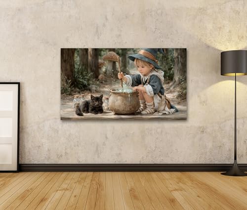 Petits magiciens image sur toile pour éveiller la magie de la chambre - 2