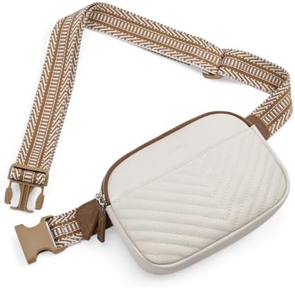 CLUCI Belt Bag for Women, Mini Everywhere Crossbody Waist Bag Adjustable Strap, Vegan Leather Women's Fanny Pack