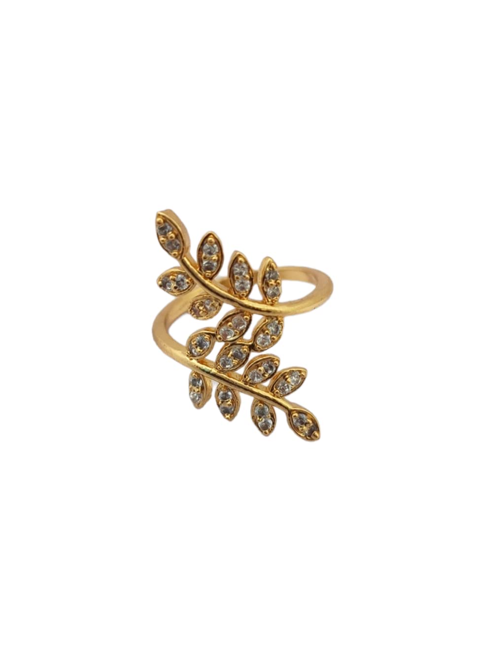 HANAA One Gram Micro Gold Plated Adjustable Finger Ring For Women & Girls (White) (B0BS47G2P9) Amazon Price History, Amazon Price Tracker