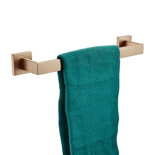 Image of KOKOSIRI 16-Inch Towel Bar for Bathroom Wall Kitchen Towels Holder Wall Mount SUS304 Stainless Steel Towel Rack, Champagne Bronze B4003CPG-L16