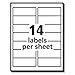 Avery 5162 Laser Labels, Mailing,1-1/3-Inch x4-Inch, 1400/BX, White