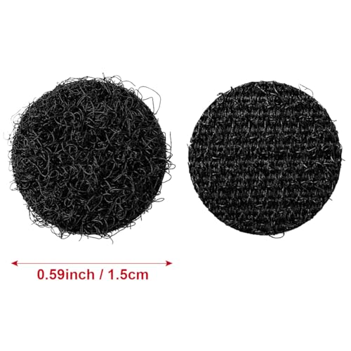 Image of 1008 Pcs (504 Pairs) 0.59inch Diameter Hook and Loop Fastener Self Adhesive Dots, Excellent Grip, Small Circle Dots Stickers Tapes,for Sewing, Crafting,DIY,Wall Adhesive Strips