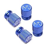 4 Pièces Voitures Bouchons de Valve Pneu,pour Alfa Romeo Mito Résistant l'eau Poussière Résistants Corrosion Capuchon de Valve,Blue