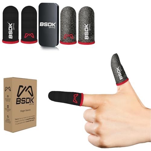 Image of World's Most Durable Thumbsleeve /Fingersleeve | BSDK Gaming Thumb & Finger Sleeve for Mobile Game| 4 Pieces | Metal Box | Made for PUBG, CODM and Freefire