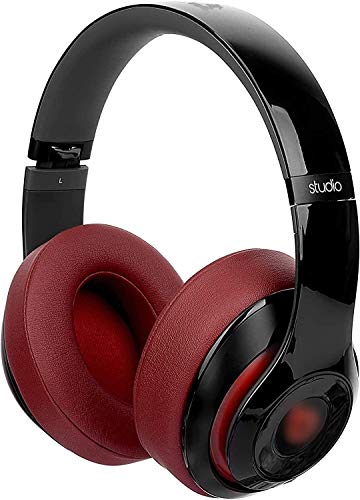 Solowit Replacement Ear Pads Cushions For Beats Studio 2 & Studio 3 Wired & Wireless Headphones, Earpads With Soft Protein Leather, Noise Isolation Memory Foam - Burgundy #TOP5