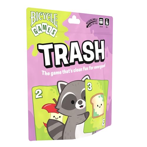 Bicycle Trash Card Game – Fast‑Paced Family Card Game for Kids & Adults, Easy‑to‑Learn...