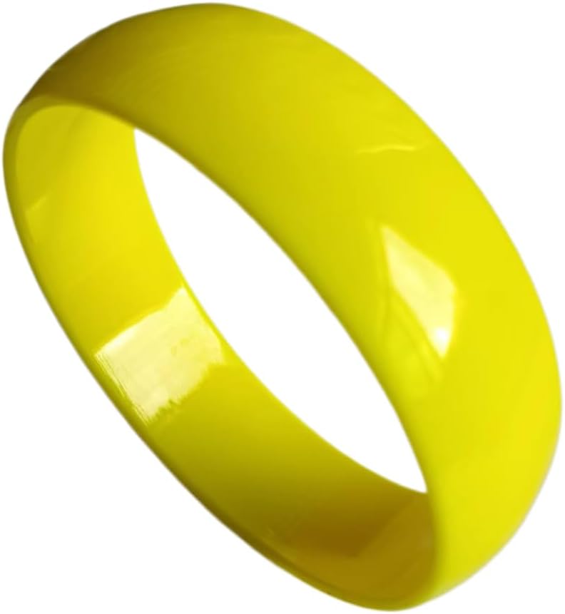 Resin Chunky Bangle Bracelets 70S 80s Neon Wide Colorful Cuff Bracelet 1980s Style Costume Bracelets Party Accessories image 5