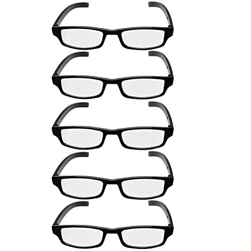 flevado 5 er Pack Lesebrillen Damen oder Herren Stärken der Lesehilfen +1.0/+1.5/+2.0/+2.5/+3/+3.5/+4 sind wählbar (D +3.5) Cover