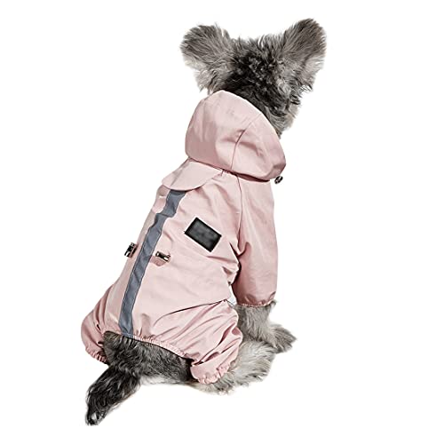 Hooded Dog Raincoat Dog Poncho Rain Cape Sun-Proof Waterproof Full Body Raincoat Dog Jacket for Small & Medium Dogs Spring Summer Pet Costume