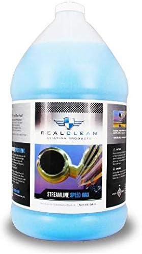 RealClean Wax for Aircraft- Streamline Speed Wax Aviation Products- Aviation Grade Wax- 1 Gallon