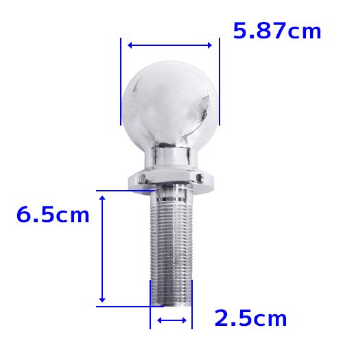 Amazon.co.jp: ヒッチボール スチール製 牽引能力 約3400kg