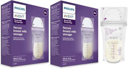 Image of Philips Avent Electric Single Breast Pump And Store Set | Personalised Experience, Flexible Silicone Cushion,Pink, White | 50 Reusable Milk Storage Bags | (SCF395 /11+SCF603 /50)