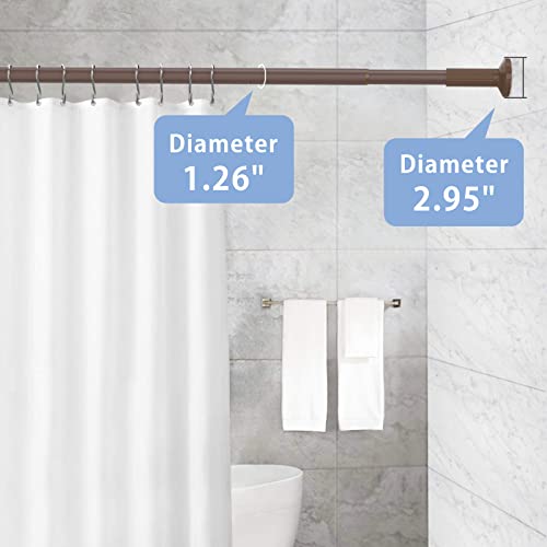Image of Umimile Tension Shower Curtain, 51-86 inch Spring Shower Curtain Rod