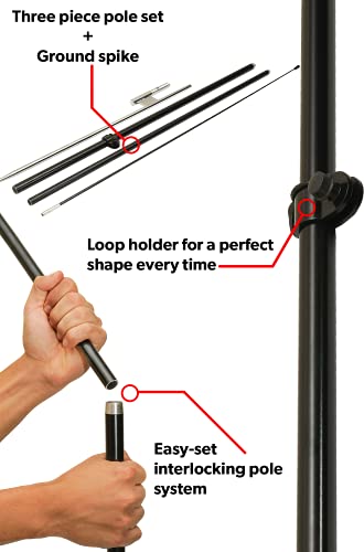 Lookourway Open Themed 12-Feet Tall Feather Flag Banner & Open Themed 5-Feet Tall Feather Flag Banner For Business Advertisement, Complete Set With 5-Piece Aluminum Pole Set #TOP6