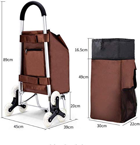 Multifunktions-Einkaufstrolley aus Aluminiumlegierung, faltbar, wasserdicht, verschleißfest, dicker Schaumstoffgriff… – Bild 3