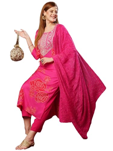 Kurta droite en coton GoSriKi tenue indienne élégante pour fêtes et bureau