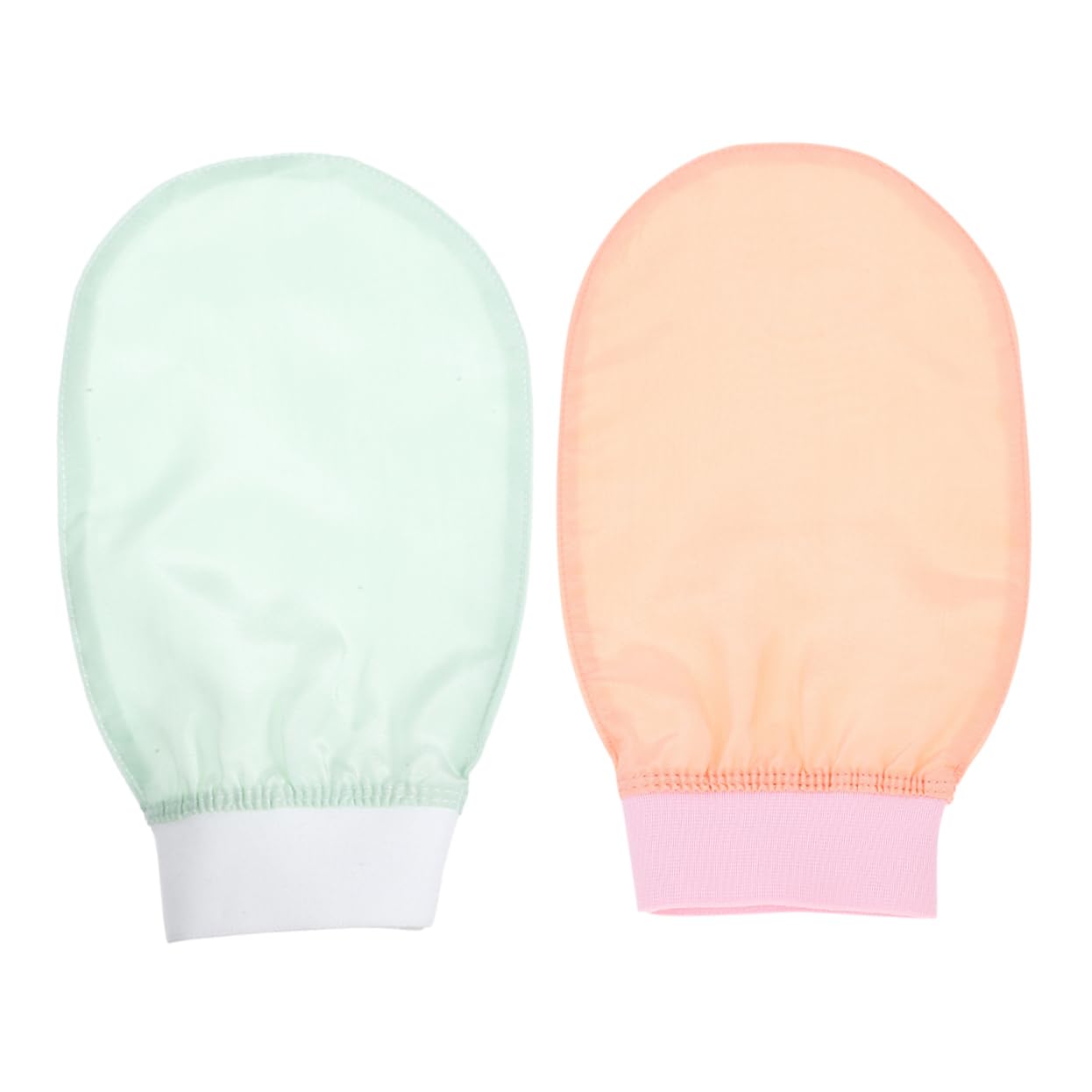 Guantes de Baño Exfoliantes de Imitación de Seda, 1 Par