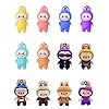 12Pcs Keychain Backpacks Key Pendants,Stress-Relieving Accessory Doll Pendant Hanging Decoration Keyring Card Gift
