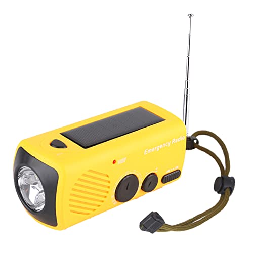 Radio d'urgence Irfora solaire et manivelle avec lampe de poche