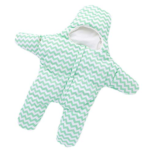 FREEDL Gigoteuse Manche Longue, Sac De Couchage Bébé Naissance Combinaison Hiver Chaud Épais Doudoune Bébé Garçon Fille Anti-Vent Manteau Barboteuses Bébé Idéal Cadeau Bébé Nouvea-né - 0-24Mois Vert Cover