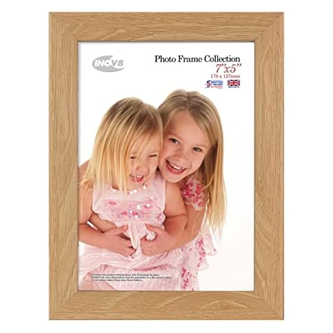 Inov8 Framing Inov8 British Made Picture/Photo Frame, 7x5 Inch, Lime Oak, 7"x5" (17.78cm x 12.7cm) Cover